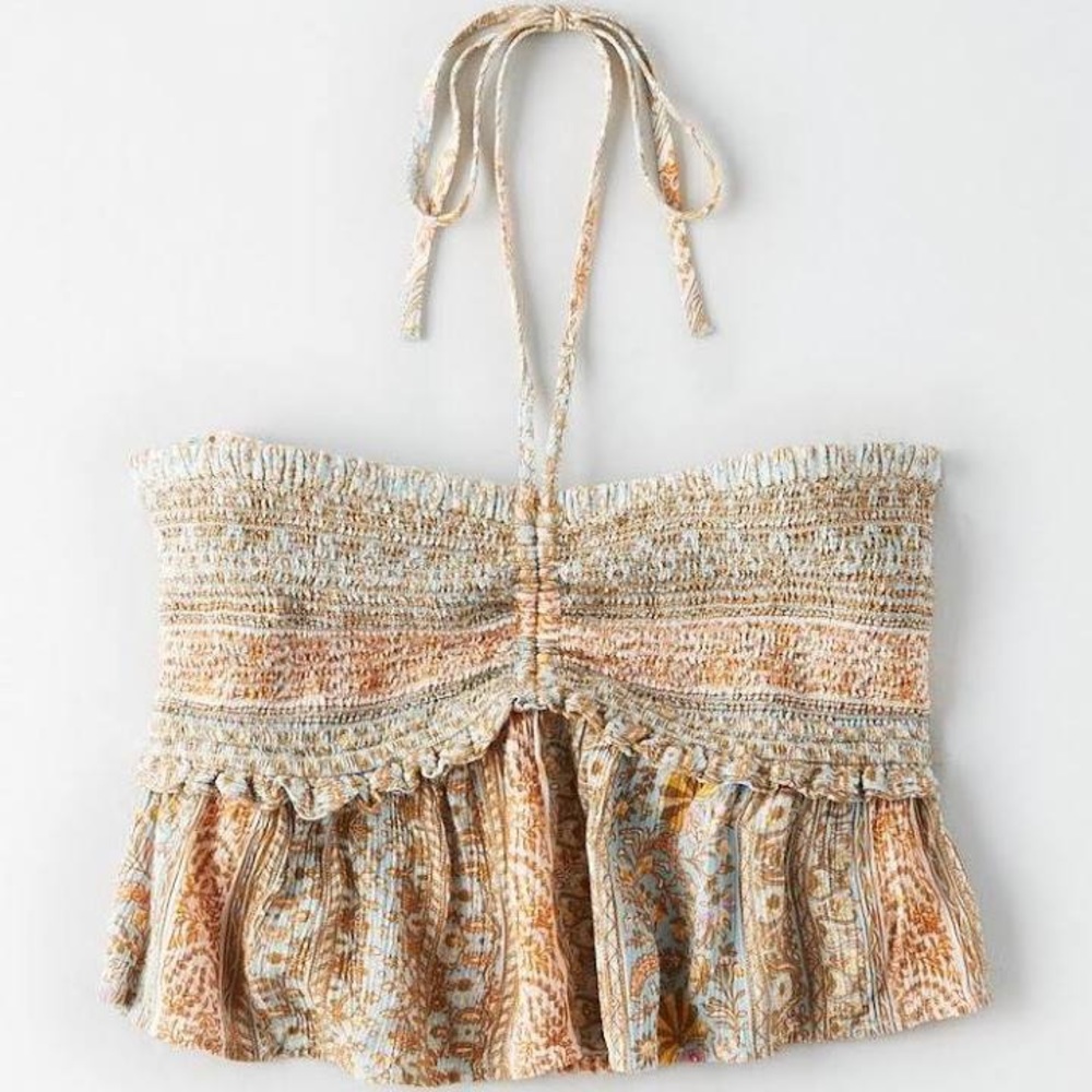 American Eagle Cropped Boho Tube Top NWOT